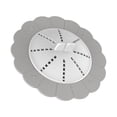 thumbnail image 2 of Bearachild Cubierta de drenaje de suelo de silicona, desodorante desmontable, colador de baño colorido para el hogar, accesorios de filtro de pelo Juegos de accesorios de baño Gris blanco Bearachild  HA065139-01B, 2 of 6
