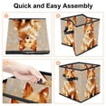 thumbnail image 4 of Pixel Dog Collapsible Storage Cubes, Cube Organizer Bins with Handle, 10.8"x10.5"x10.6", Large Capacity, 4 of 6
