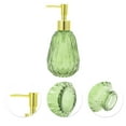 thumbnail image 5 of Unique Bargains 1 Pc Durable Argyle Soap Dispenser 11.84oz Green Gold Tone, 5 of 6