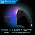 thumbnail image 4 of Adesso iMouse E10 - Vertical Ergonomic Optical 6-Button 2.4 GHz RF Wireless Mouse - Right Hand Orientation, black, 4 of 8