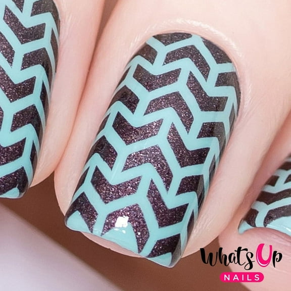 Whats Up Nails - V-Pattern Vinyl Stencils Nail Art Design