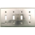 thumbnail image 1 of Rusticware 790SN Satin Nickel Quad Switch Plate, 1 of 1