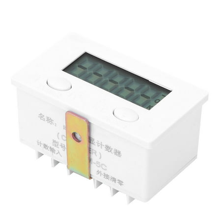 

LYUMO Magnetic Induction Counter LCD Display Counter BERM Magnetic Induction Counter Metal Sensor 5-Digits LCD Digital Display 0-99999 BEM-5C+12φ