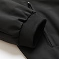 thumbnail image 6 of Yiliang Mens Motorcycle Biker Bomber Jacket Warm Winter Zip Up Jacket Windbreaker Water Repellent Coat,Black,M, 6 of 6