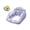 B, variant on Inflatable Water Lounge Chair with Mesh Seat and Cup Holder Thickened Pool Floating Sofa for Pool Beach and Outdoor Summer Activities Includes Foot Pump