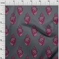 thumbnail image 2 of oneOone Cotton Flex Fabric Leaves & Floral Block Print Fabric By Yard 40 Inch Wide, 2 of 6