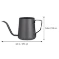 thumbnail image 2 of Miangastore Cafetière à Main Bec Fin Noir Acier Inoxydable 1ensemble 6.9x3.6in, 2 of 8