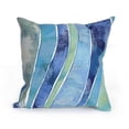 thumbnail image 1 of Liora Manne Visions III Waves Indoor Outdoor Decorative Pillow Ocean, 1 of 2
