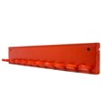 thumbnail image 4 of MWCSPORTS Baseball Softball Bat Rack Natural Finish Meant to Hold Up to 10 Full Size Standard Bats Holder Display Trophy Awards Baseball Bat Rack Shelf Holder Wall Mount (Red), 4 of 4