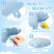 thumbnail image 3 of Globos de aluminio Sumind White Cloud de 30 cm x 53 cm para fiestas, 6 unidades, 3 of 6