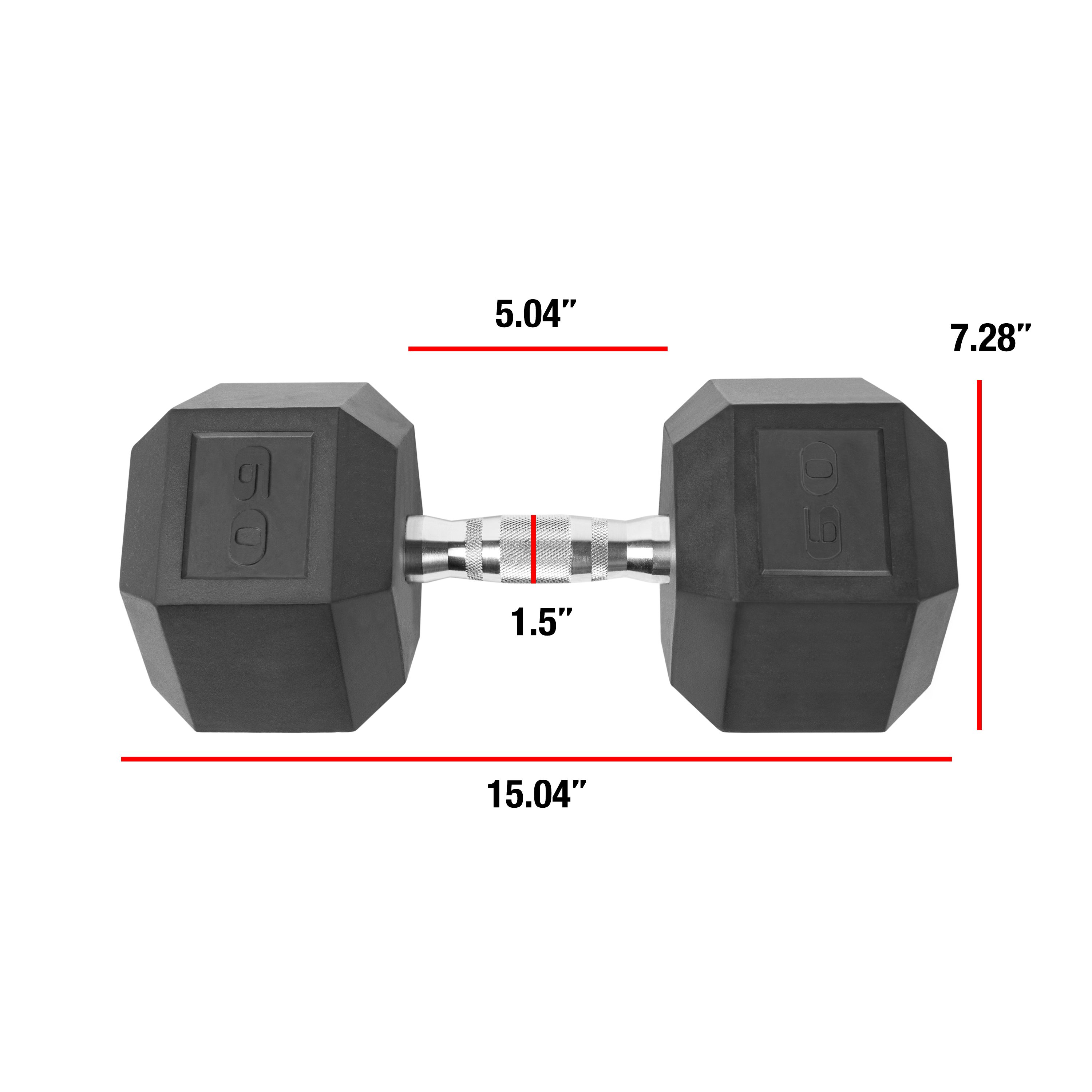 60lb Coated Dumbbell, Pair - image 2 of 2