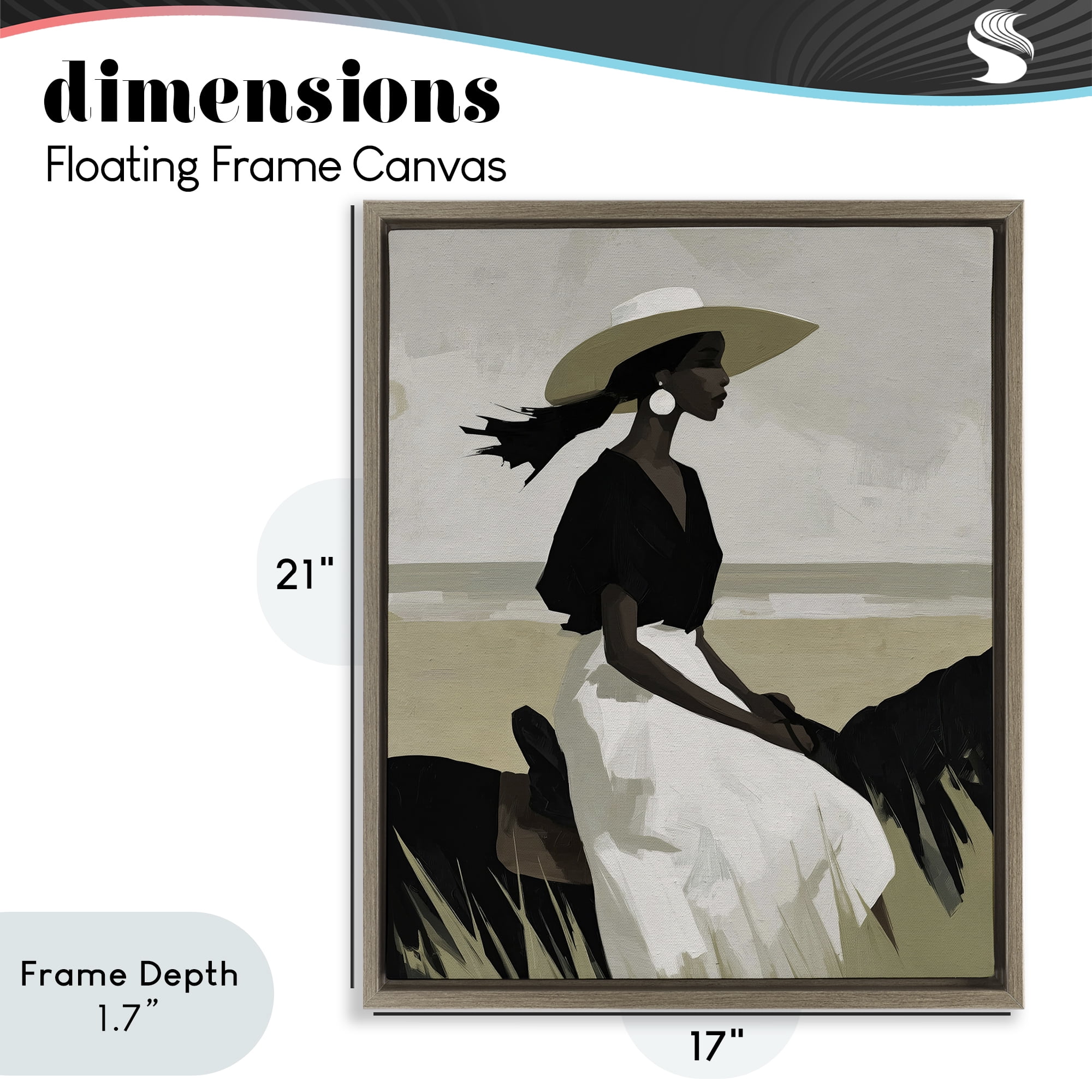 Stupell Industries Equestrian Windswept Muse Brown Framed Floater Canvas Wall Art, design by Svetlana Aleynikova