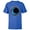 Royal, variant on Marvel Moon Knight Blue Crescent Logo - Short Sleeve T-Shirt for Kids - Customized-Athletic Heather