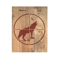 thumbnail image 2 of Coyote Wolf Hunting Bullseye Scope Crosshairs Stencil Template Reusable 8.5 x 11 for Painting on Walls, Wood, Etc. By Stencilville, 2 of 2