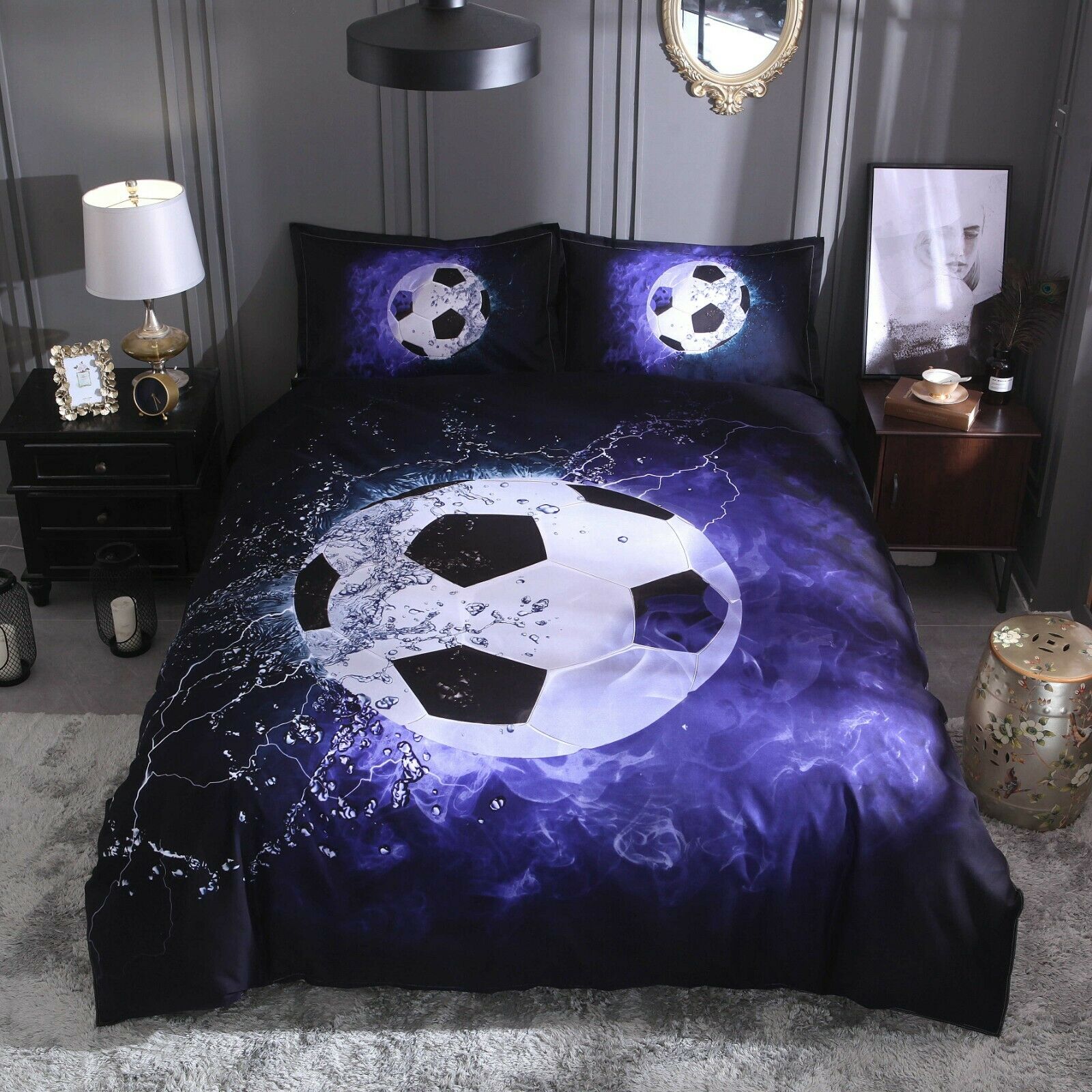 boys football duvet cover