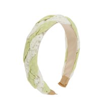 Unique Bargains 1 Pc Lace Twist Braided Headbands Green