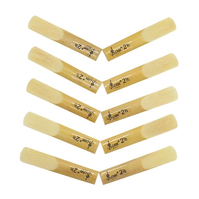 10Pcs Reed Saxophone Strength 2.5 Sax Instrument Tenor Woodwind Performance Musical Accessory Parts Surface Auxiliary Pieces Whistle Soprano Soprano