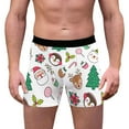 thumbnail image 1 of Felwors Mens Christmas Underwear 3D Printed Breathable And Comfortable Inner Mid Rise With Waist Boyshort Underwea, 1 of 3