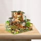 thumbnail image 1 of Kits de casa de muñecas en miniatura para niños y niñas, minimodelo de casa hecho a mano con luces, manualidades, Villa, casa de muñecas con muebles, 1 of 8