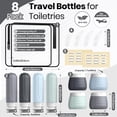 Travel Bottles for Toiletries 8 Pack, TSA Approved Travel Size ...