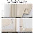 thumbnail image 6 of Half Price Drapes Alabaster Beige French Pleat Signature Velvet Blackout Curtains(1 Panel),50WX 120L, 6 of 8