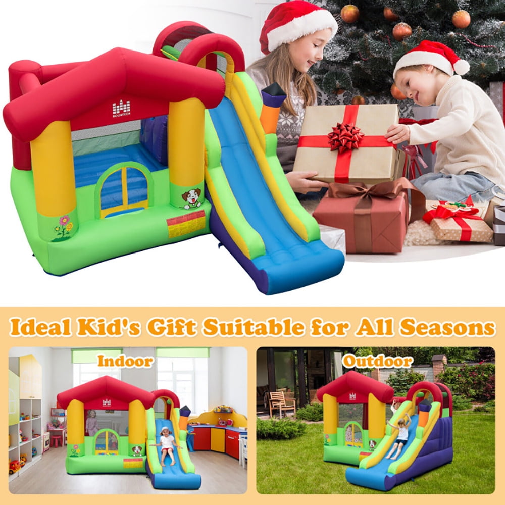 Aimee Lii Inflatable Bounce House with Ocean Balls and 735W Air Blower, Bounce House for Kids 3-10