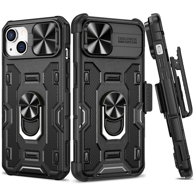 Funda para teléfono VEGO iPhone 13/14, funda con cámara deslizante de 6.1 pulgadas