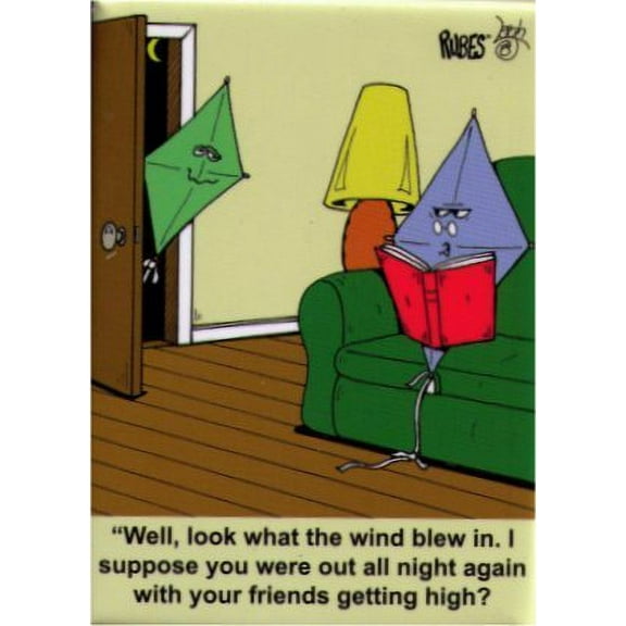 Rubes Look What The Wind Blew In Magnet RM4352