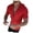 Red, variant on Mens Plus Size Shirts Casual Short Sleeve Hooded Blouse Short Sleeve Slim-fit Blouse Tops Shirt