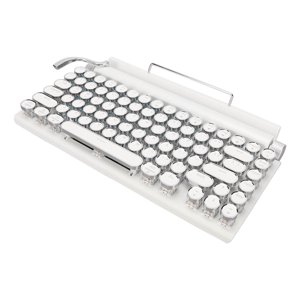 Clavier mécanique, support 3 Dispositifs FN Maître 5.0 Clavier mécanique pour machine à écrire 83 Clés pour Cellphone White