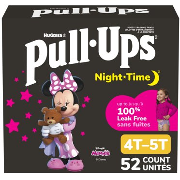 Sous-vêtements d’entraînement Night Time de Pull-Ups, Emballage Giga, Tailles: 2T-6T