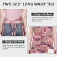thumbnail image 6 of Pioneer Flower Floral Print Pattern Apron for Women and Men, Cotton Linen Waterproof with Pockets, Adjustable, 33x27 Inch for Kitchen, Gardening, BBQ, Salon, 6 of 6