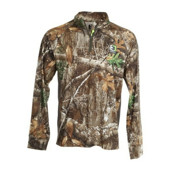 Element Drive Series Quarter Mens Zip Shirt (Realtree Edge, 3X-Large)