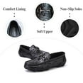 thumbnail image 2 of Mens Leather Loafers Comfortable Non-slip Driving Shoes Lightweight Office Shoes Business Boat Shoes Black 6.5 US, 2 of 7
