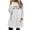White, variant on Feancey Womens Christmas Fleece Pajamas Winter Thick Warm Pullover Sweatshirts Cute Snowman Print Crewneck Tops Comfy Plush Loungewear with Pockets Blue L