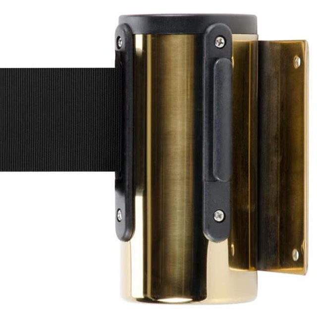 Aarco WM-10B 10 Pi. Support Mural en Laiton avec Ceinture Rétractable Rouge