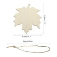 thumbnail image 2 of 20 Pcs Wooden Thanksgiving Ornaments Paintable Wooden Maple Leaf Crafts for Party Wedding Crafts Hanging Decorations, 2 of 6