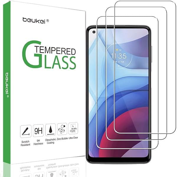 xixishop (3 Pack) Compatible for Motorola Moto G Power (2021) Screen Protector Tempered Glass, Touch Sensitive,Case Friendly, 9H Hardness