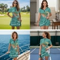 thumbnail image 3 of Uorisanigo World Map Couple Matching Outfit Mens Golf Shirts Size S Quick Dry Short Sleeve Shirts for Work Athletic and Womens Golf Dress with Shorts Zip Front Workout Tennis Dress, 3 of 8