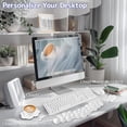 thumbnail image 2 of Set de reposamuñecas, teclado y reposamanos Sushret Cloud White, 2 of 7