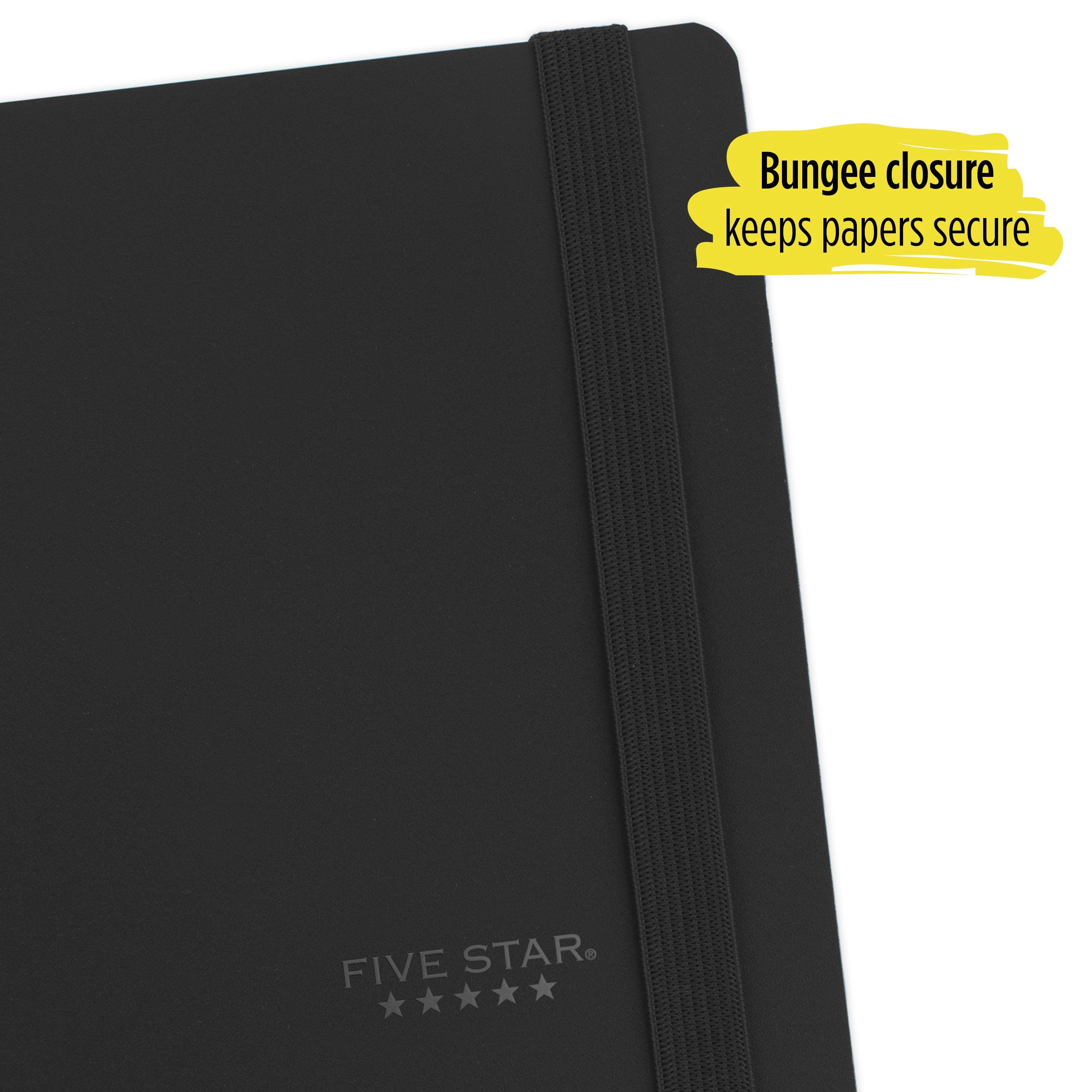 Five Star Premium Composition Book, College Ruled, 100 Pages, 9 3/4" x 7 1/2", Black (61101AA2-WMT)