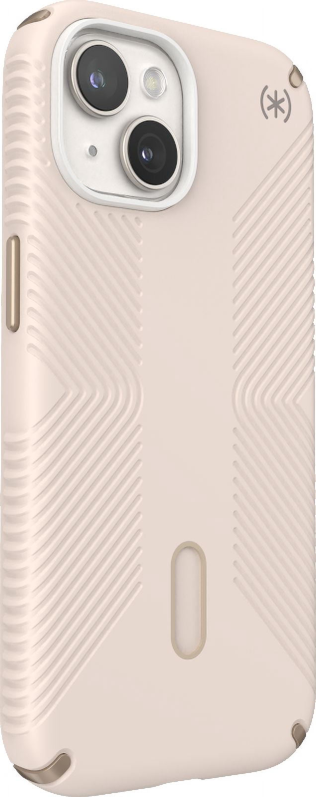 Speck iPhone 15 Case-Presidio2 Grip-ClickLock-MagSafe-6.1 Inch Phone Case-Bleached Bone/Heirloom Gold/Hazel Brown