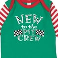 thumbnail image 4 of Inktastic New to the Pit Crew Racing Flags Boys or Girls Long Sleeve Baby Bodysuit, 4 of 5