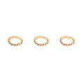 thumbnail image 1 of relayinert Mesmerizing Elastic Ring Exquisite Crystal Inlays For Captivating Appearance golden 1 row 3Set, 1 of 6