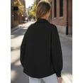 thumbnail image 3 of Women's Button Down Shacket Casual 25 Fall Long Sleeve Collared Jacket with Pockets, 3 of 5