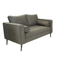 thumbnail image 1 of Sofá Berlín 2 Plazas Sillón Tela De Lino Moderno Minimalista (Gris oscuro) ilios innova berlin 2 plazas gris oscuro, 1 of 8