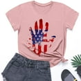 thumbnail image 2 of ZACPNCV Flag Shirt for Toddler Kids Boys Girls USA Flag T-Shirt 4th of July Shirt Patriotic Tee Tops Pink 7-8 Years, 2 of 9