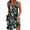 Leaf-printed HP52, variant on Zeagoo Women's Casual Tshirt Dress with Pockets Summer Flowy Beach Dresses V Neck Women Sleeveless Tank Dress Short Mini Sundresses