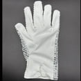 thumbnail image 2 of The Kings Style of Rare Michael Silver Diamond Crystals Glove -Handmade Artware-for Collection Imitator Impersonator for Adults, 2 of 6
