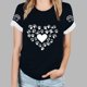 thumbnail image 5 of Tops Y Blusas de las Mujeres Estampadas Cuello Redondo Manga Corta, Poliéster Casual Top para Diario, Fiesta Y Todas las Estaciones, 5 of 8